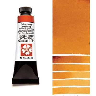 DANIEL SMITH - Quinacridone Deep Gold 15ml Tube - Extra Fine Watercolour