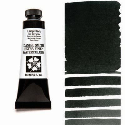 DANIEL SMITH - Lamp Black 15ml Tube - Extra Fine Watercolour