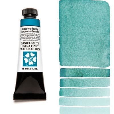 DANIEL SMITH - Sleeping Beauty Turquoise Genuine 15ml Tube - Extra Fine Watercolour