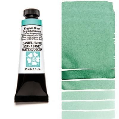DANIEL SMITH - Kingman Green Turquoise Genuine 15ml Tube - Extra Fine Watercolour