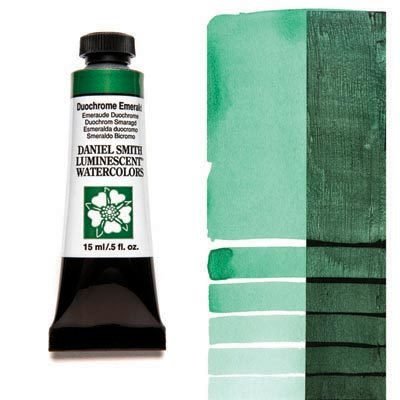 DANIEL SMITH - Duochrome Emerald 15ml Tube - Luminescent Watercolour