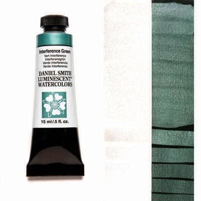 DANIEL SMITH - Interference  Green 15ml Tube - Luminescent Watercolour
