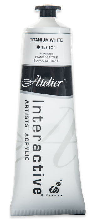 Atelier Interactive Artists Acrylic - Titanium White - 80ml Tube