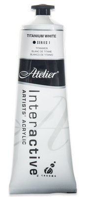 Atelier Interactive Artists Acrylic - Titanium White - 80ml Tube