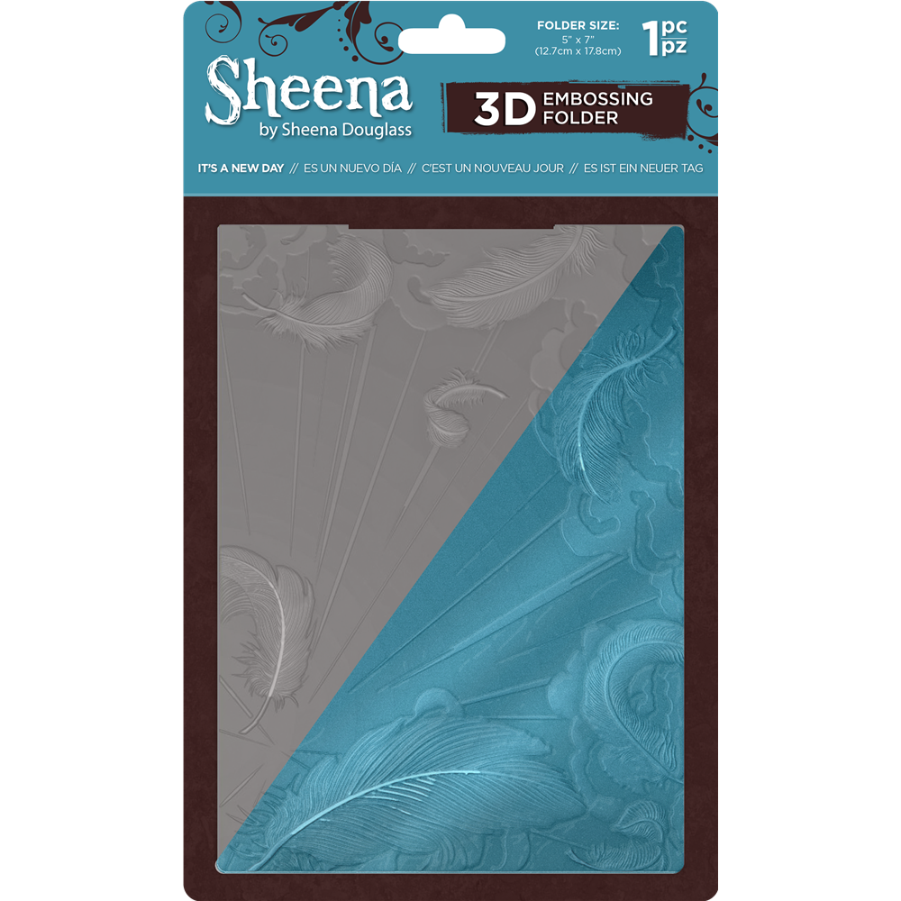Sheena Douglass 5&quot; x 7&quot; 3D Embossing Folder - It&#39;s A New Day