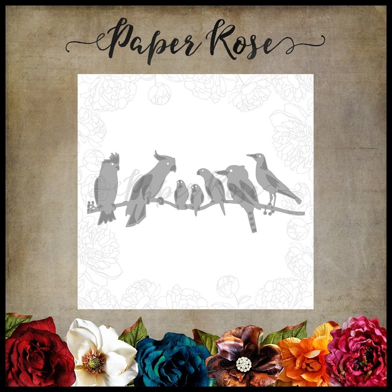 Paper Rose Die - Australian Birds 