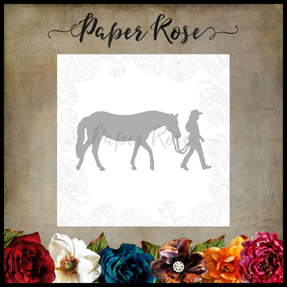 Paper Rose Die - Girl with Horse (Small) 