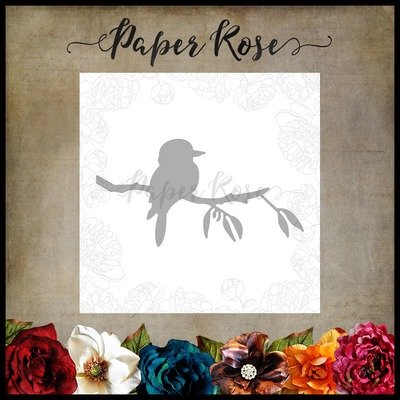 Paper Rose Metal cutting die - Kookaburra on Branch