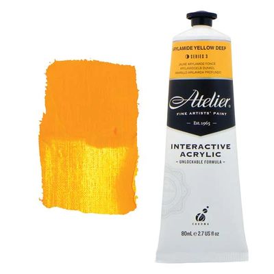 Atelier Interactive Artists Acrylic - Arylamide Yellow - 80ml Tube