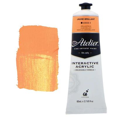 Atelier Interactive Artists Acrylic - Jaune Brillant - 80ml Tube