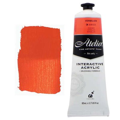 Atelier Interactive Artists Acrylic - Vermilion - 80ml Tube