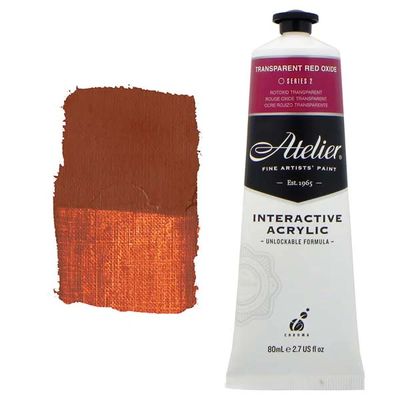 Atelier Interactive Artists Acrylic - Transparent Red Oxide - 80ml Tube