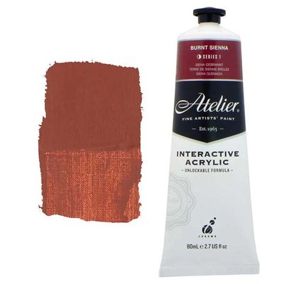 Atelier Interactive Artists Acrylic - Burnt Sienna - 80ml Tube