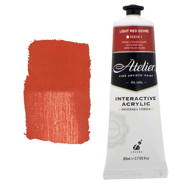 Atelier Interactive Artists Acrylic - Light Red Ochre - 80ml Tube
