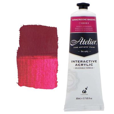 Atelier Interactive Artists Acrylic - Quinacridone Magenta - 80ml Tube