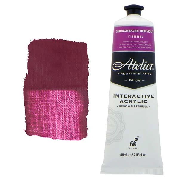Atelier Interactive Artists Acrylic - Quinacridone Red Violet - 80ml Tube