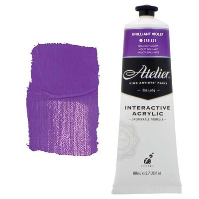 Atelier Interactive Artists Acrylic - Brilliant Violet - 80ml Tube