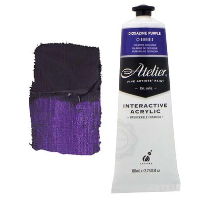 Atelier Interactive Artists Acrylic - Dioxazine Purple - 80ml Tube