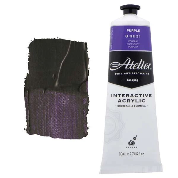 Atelier Interactive Artists Acrylic - Purple - 80ml Tube