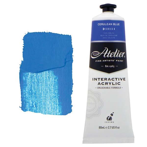 Atelier Interactive Artists Acrylic - Cerulean Blue - 80ml Tube