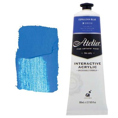 Atelier Interactive Artists Acrylic - Cerulean Blue - 80ml Tube