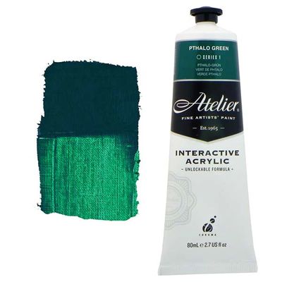 Atelier Interactive Artists Acrylic - Pthalo Green - 80ml Tube