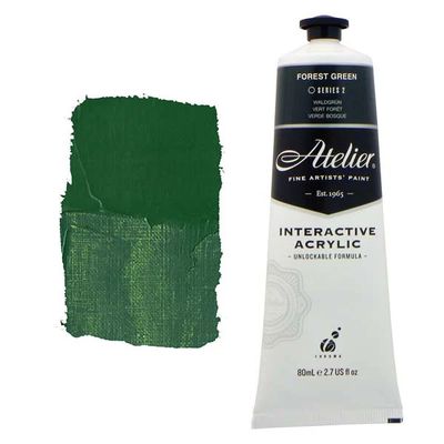 Atelier Interactive Artists Acrylic - Forest Green - 80ml Tube