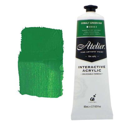 Atelier Interactive Artists Acrylic - Cobalt Green Hue - 80ml Tube