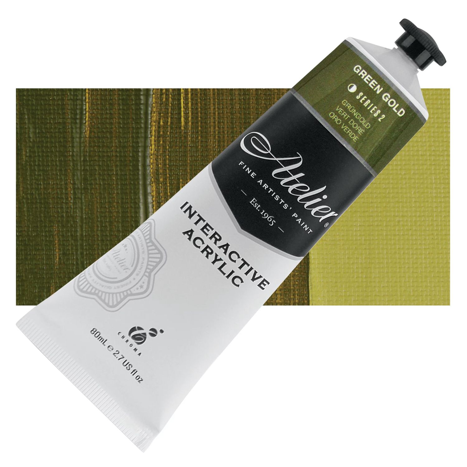 Atelier Interactive Artists Acrylic - Green Gold - 80ml Tube