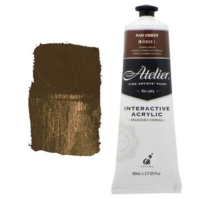 Atelier Interactive Artists Acrylic - Raw Umber - 80ml Tube