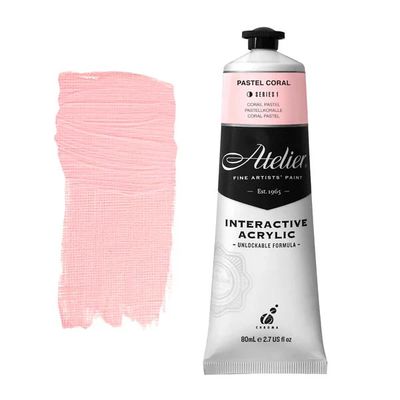 Atelier Interactive Artists Acrylic - Pastel Coral - 80ml