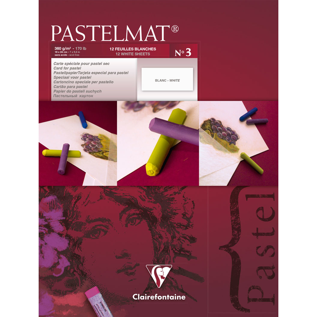 Clairefontaine - PASTELMAT Paper Pad - 360gsm - No.3 - 18x24cm