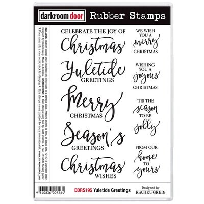 Darkroom Door - Rubber Stamp Set - Yuletide Greetings ( Christmas )