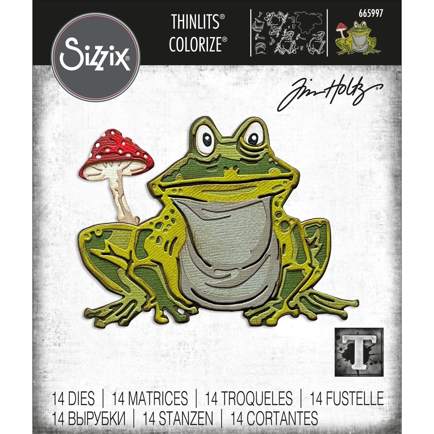 Sizzix - Thinlits by Tim Holtz - Colorize - Myron Sizzix - Thinlits by Tim Holtz - Colorize - Myron