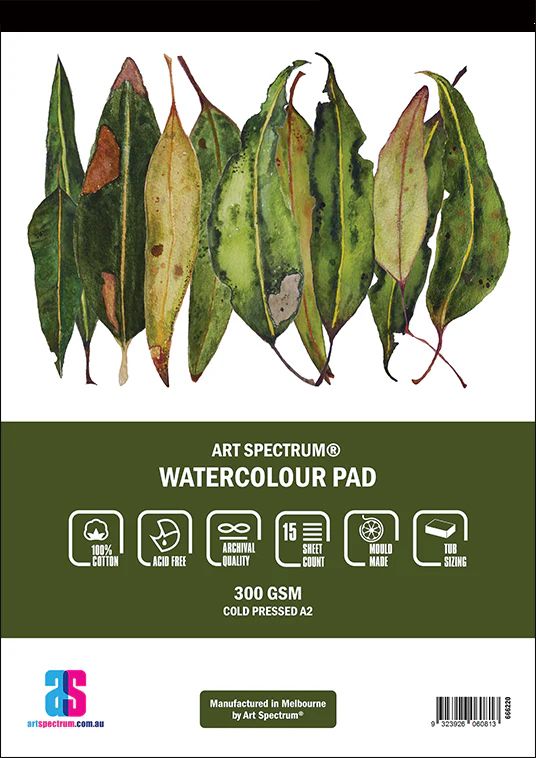 Art Spectrum - 100% Cotton Watercolour Pad - Cold Press - A2 Art Spectrum - 100% Cotton Watercolour Pad - Cold Press - A2