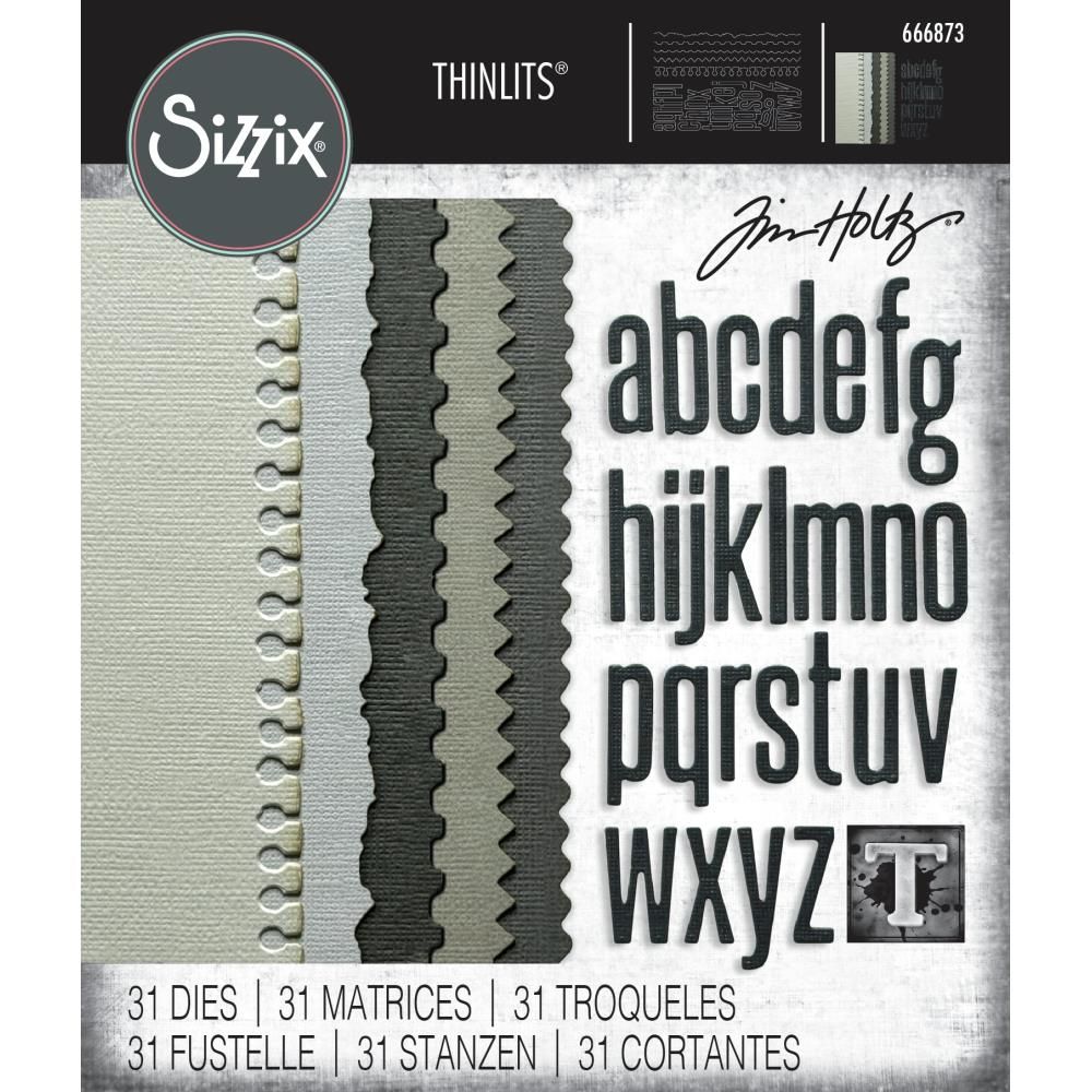 Sizzix - Tim Holtz - Thinlits Dies - Vault - Edges Sizzix - Tim Holtz - Thinlits Dies - Vault - Edges