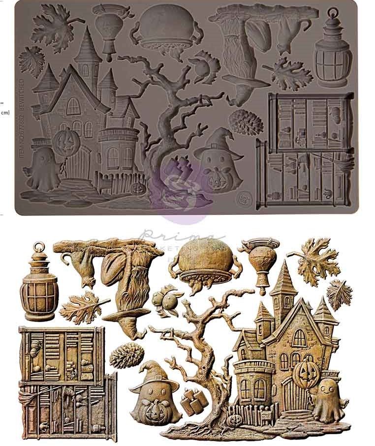 Prima Marketing - Finnabair - 5 Prima Marketing - Finnabair - 5"x8" Silicone Moulds - Bewitched
