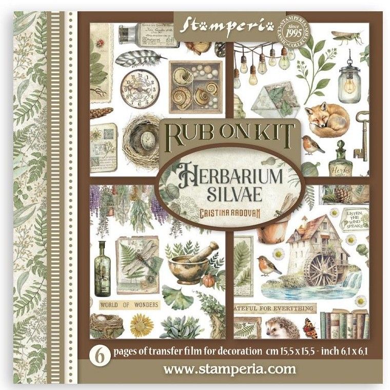 Stamperia - Herbarium Silvae - Rub-on Kit