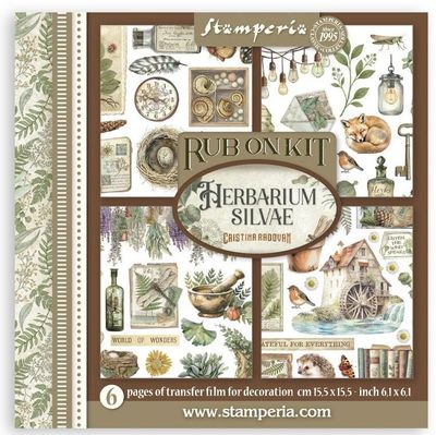 Stamperia - Herbarium Silvae - Rub-on Kit