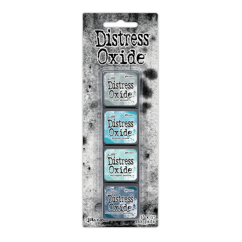 Ranger - Tim Holtz - Oxide - Mini ink Pads - Kit #16 - Blues