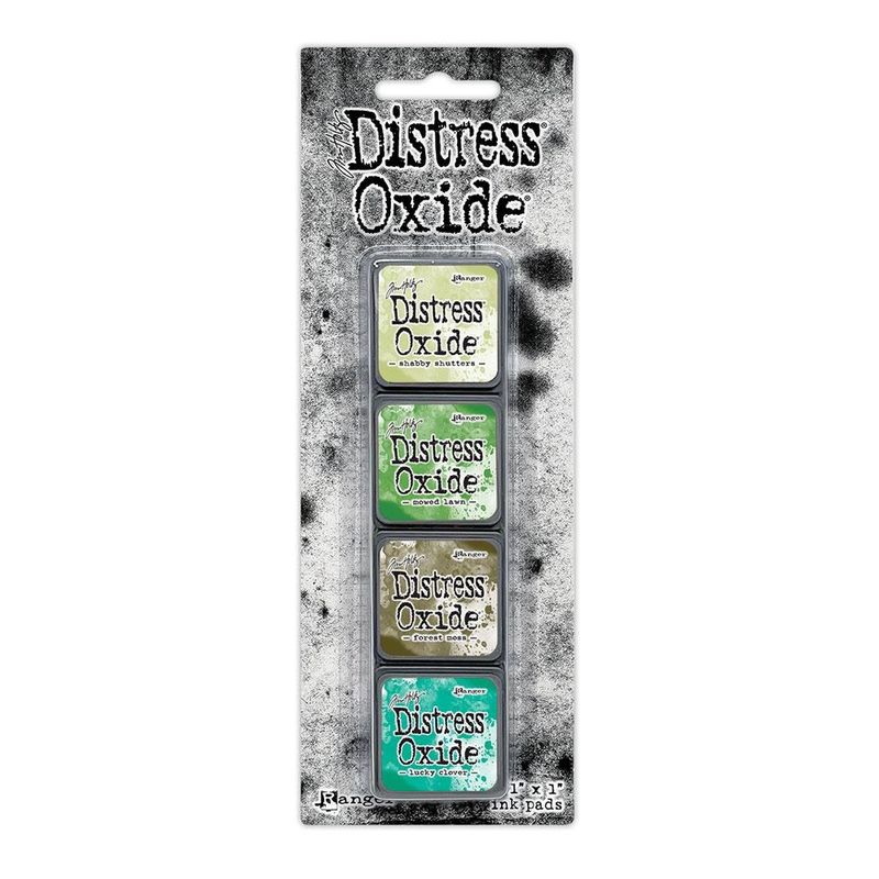 Ranger - Tim Holtz - Oxide - Mini ink Pads - Kit #15 - Greens