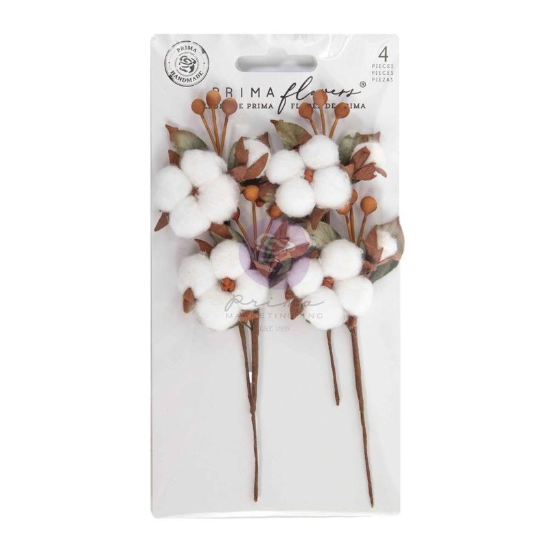 Prima Marketing - Paper Flowers - Twinkle &amp; Treats - Cotton Flowers