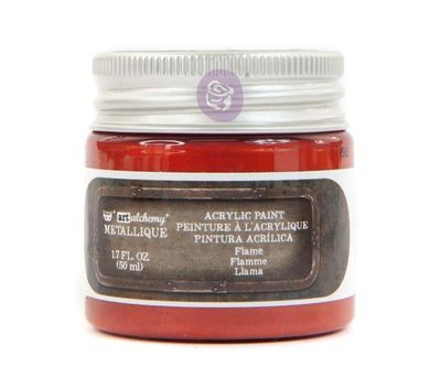 Prima Marketing - Finnabair - Art Alchemy - Metallique Acrylic Paint - Flame