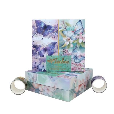 Ieebee Tapes - Washi tape Packs - Fluttering Bloomsn- 20 Rolls