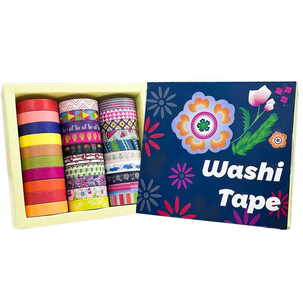Ieebee Tapes - Washi tape Packs - Colourful Ice Cream - 30 Rolls