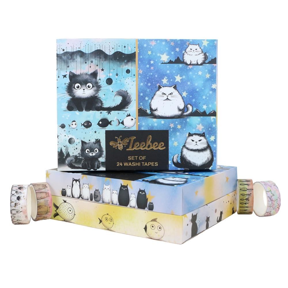 Ieebee Tapes - Washi tape Packs - Adorable Adventures - 24 Rolls