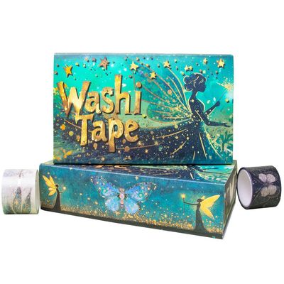 Ieebee Tapes - Washi tape Packs - Golden Fairy Dreams - 14 Rolls