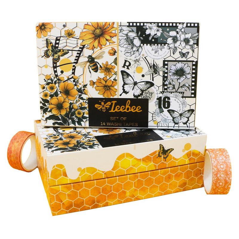Ieebee Tapes - Washi tape Packs - Bee Garden 14 Rolls