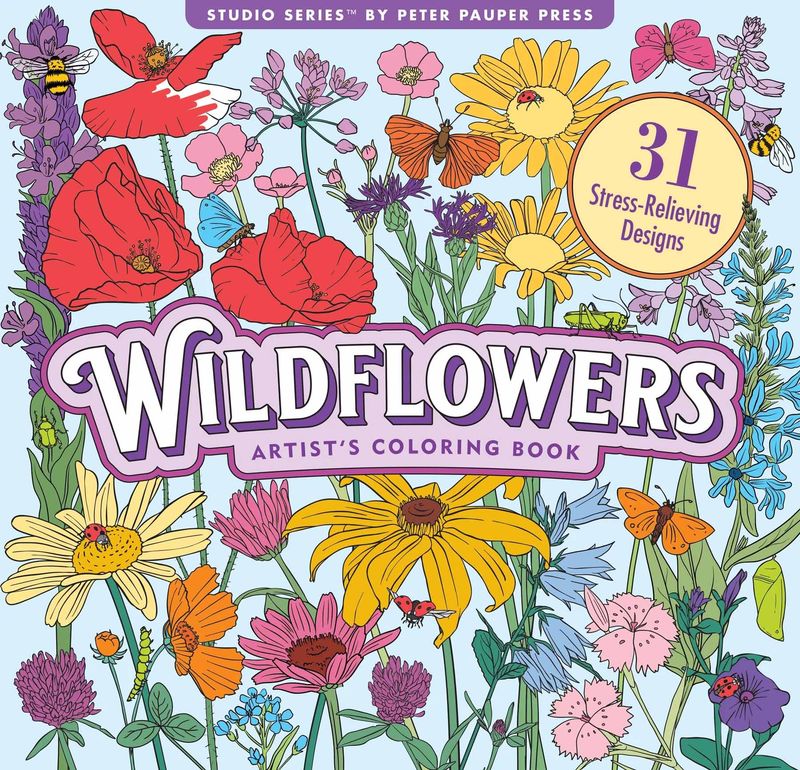 Peter Pauper Press - Colouring Books - Studio Series - Wildflowers