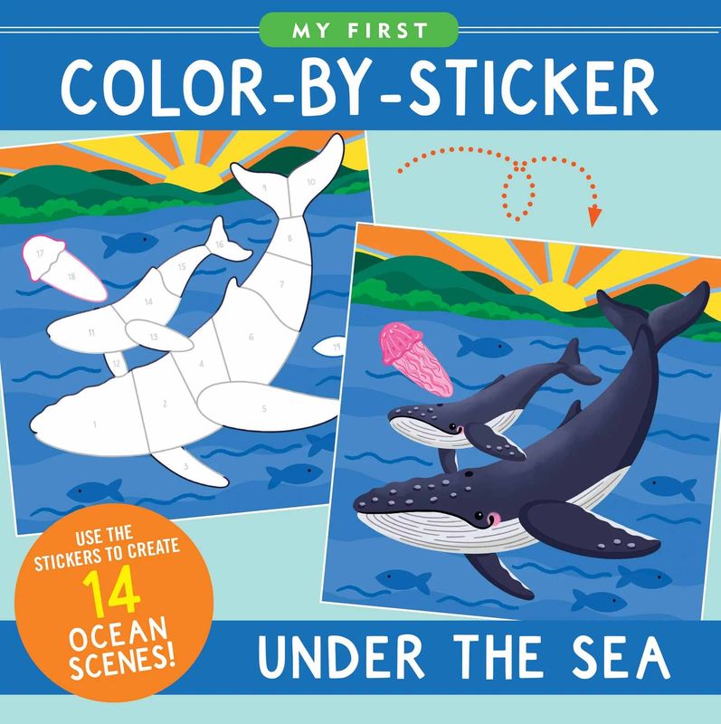 Peter Pauper Press - Sticker Book - Colour By Stickers - Under the Sea